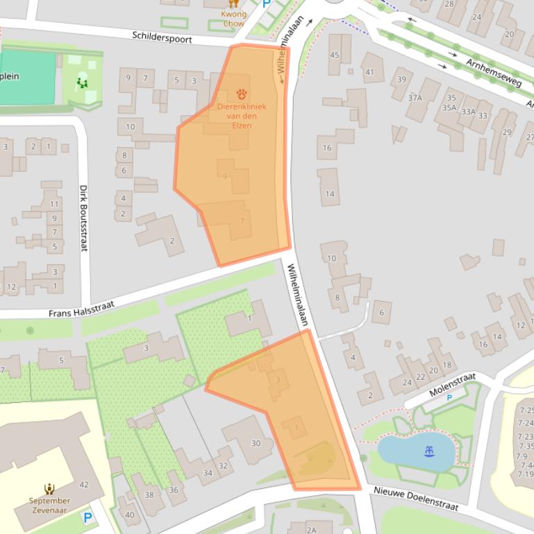 Kaart van postcodegebied 6901DA.