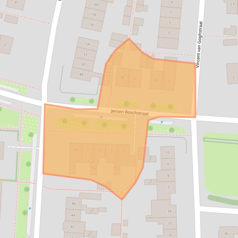 Kaart van postcodegebied 6901DJ.