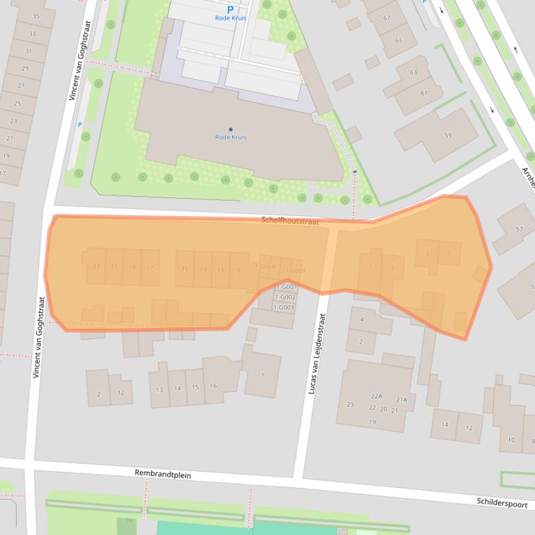 Kaart van postcodegebied 6901DM.