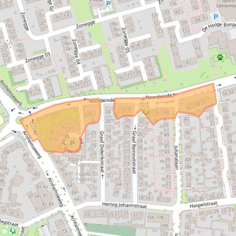 Kaart van postcodegebied 6901EB.
