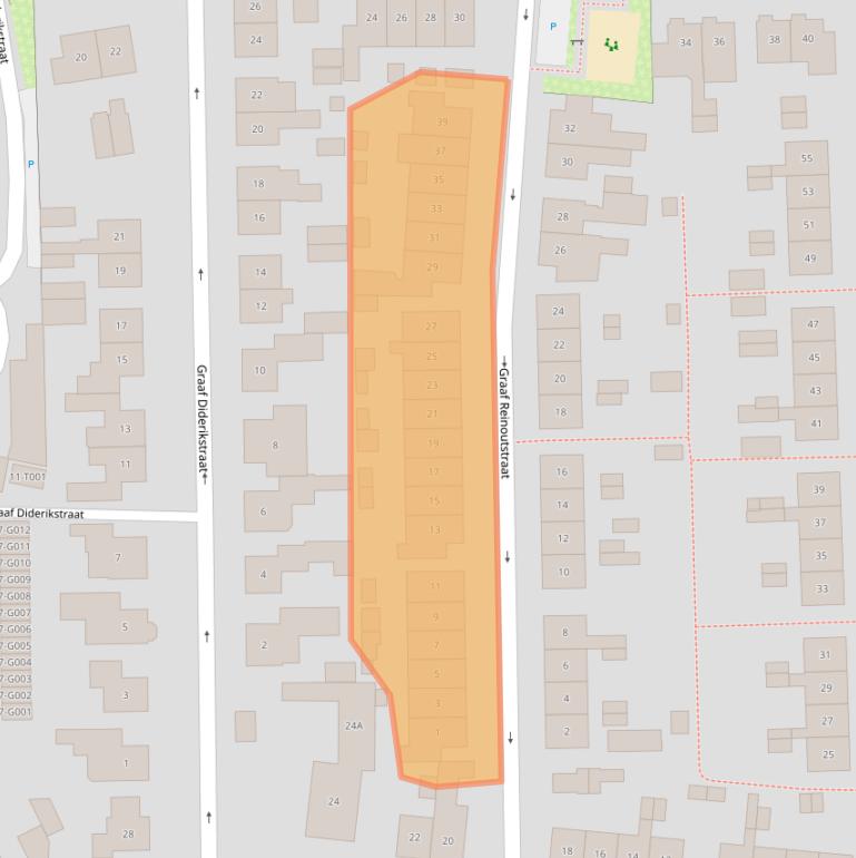 Kaart van postcodegebied 6901EG.