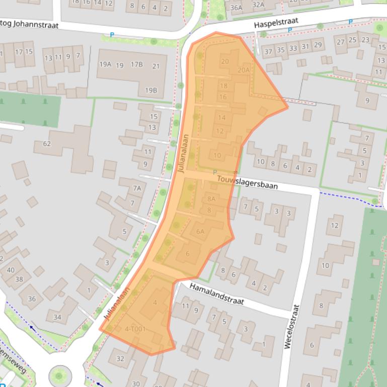 Kaart van postcodegebied 6901EN.