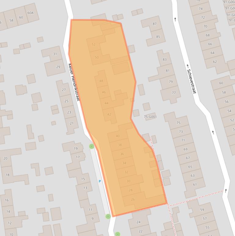 Kaart van postcodegebied 6901EW.