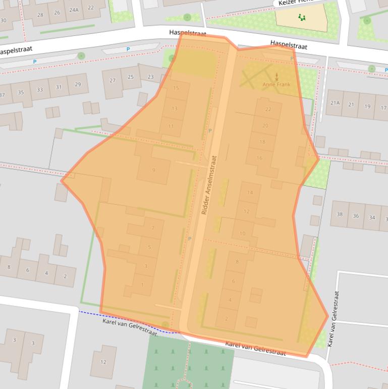 Kaart van postcodegebied 6901GA.