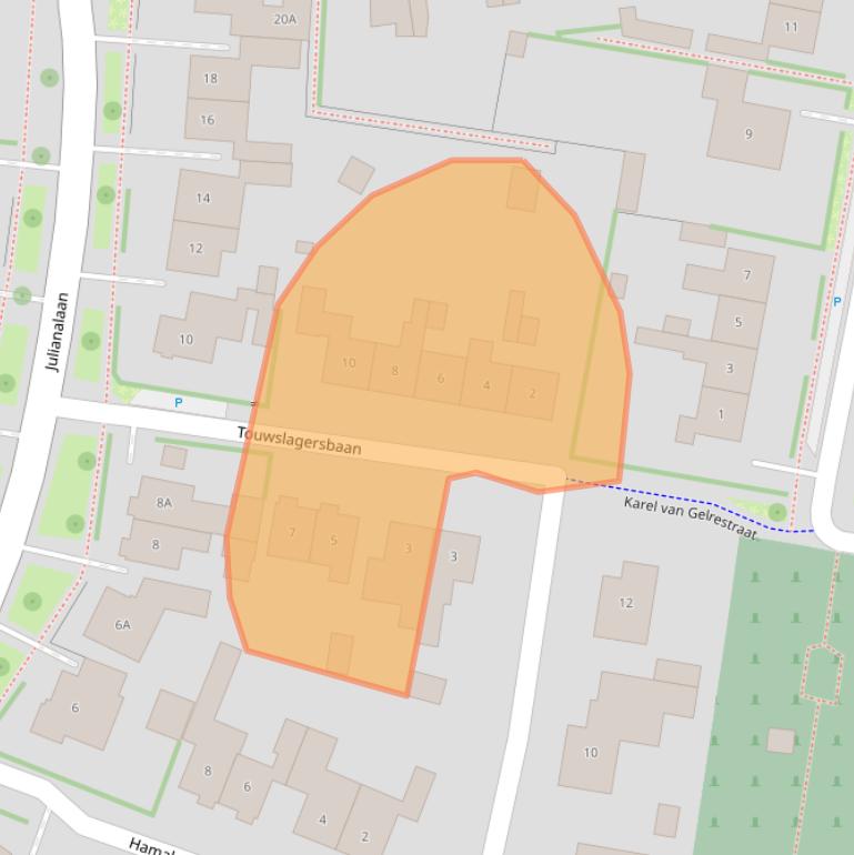 Kaart van postcodegebied 6901GB.