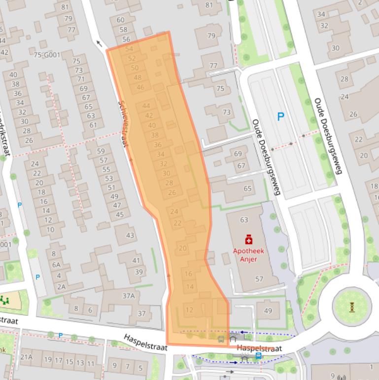 Kaart van postcodegebied 6901GL.