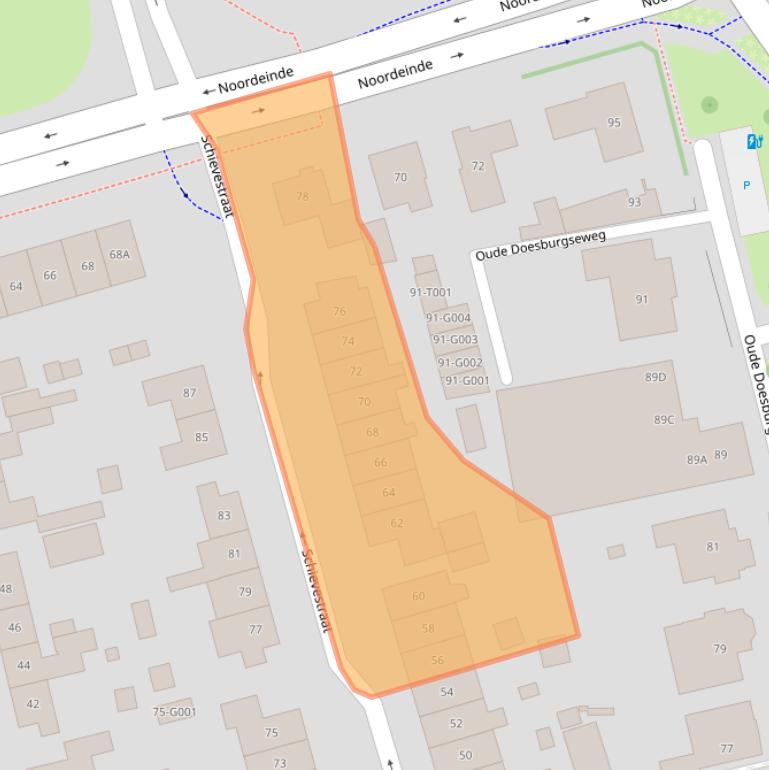 Kaart van postcodegebied 6901GM.