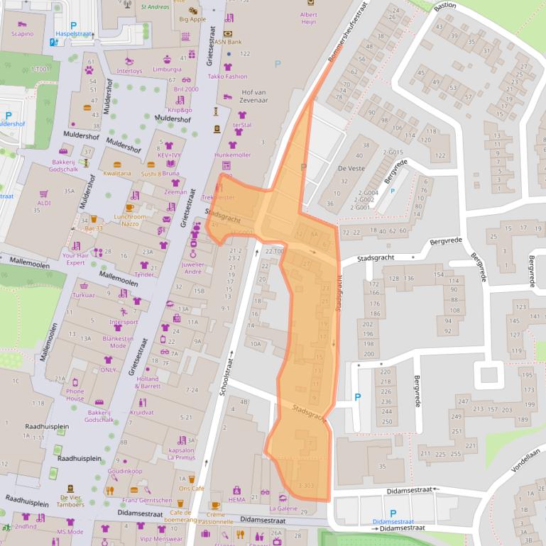 Kaart van postcodegebied 6901HE.