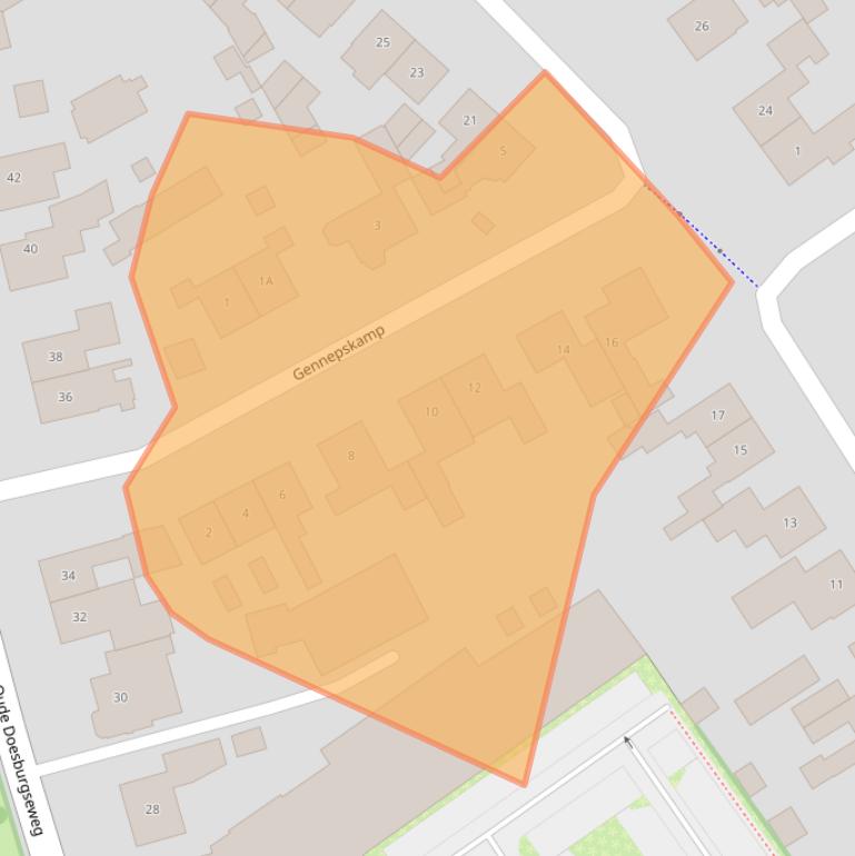 Kaart van postcodegebied 6901HL.