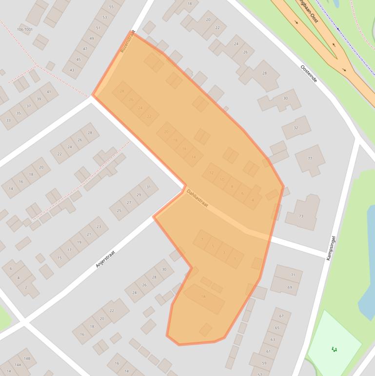 Kaart van postcodegebied 6901HW.