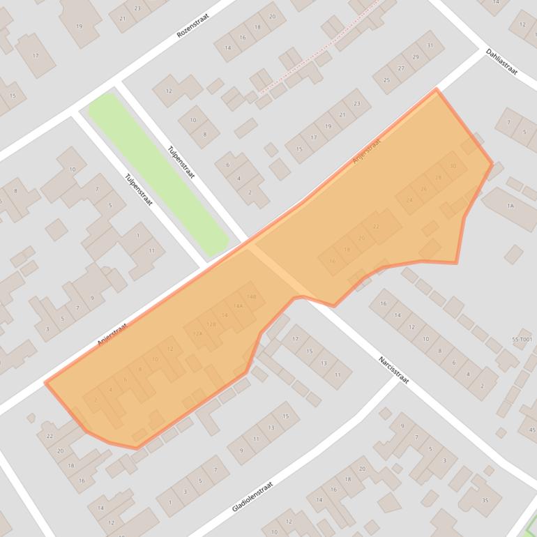 Kaart van postcodegebied 6901HZ.