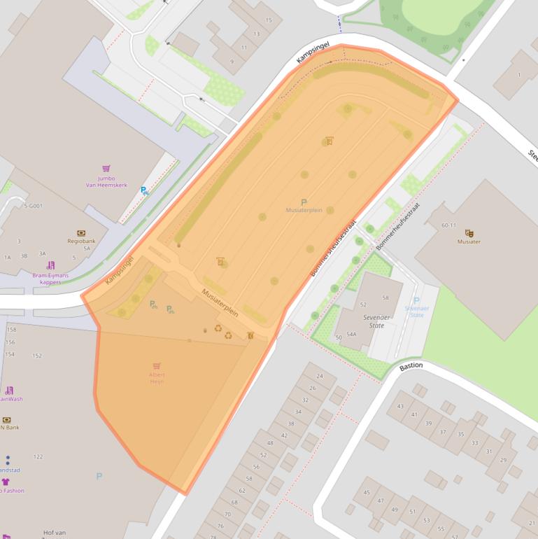 Kaart van postcodegebied 6901JE.