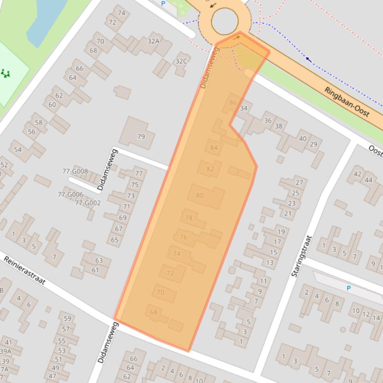 Kaart van postcodegebied 6901JT.