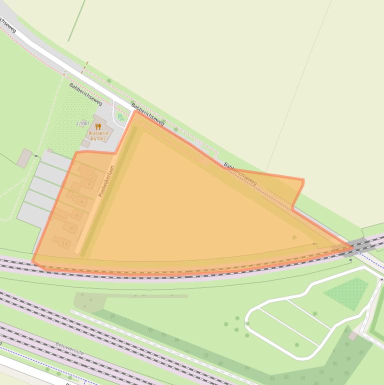 Kaart van postcodegebied 6901JX.