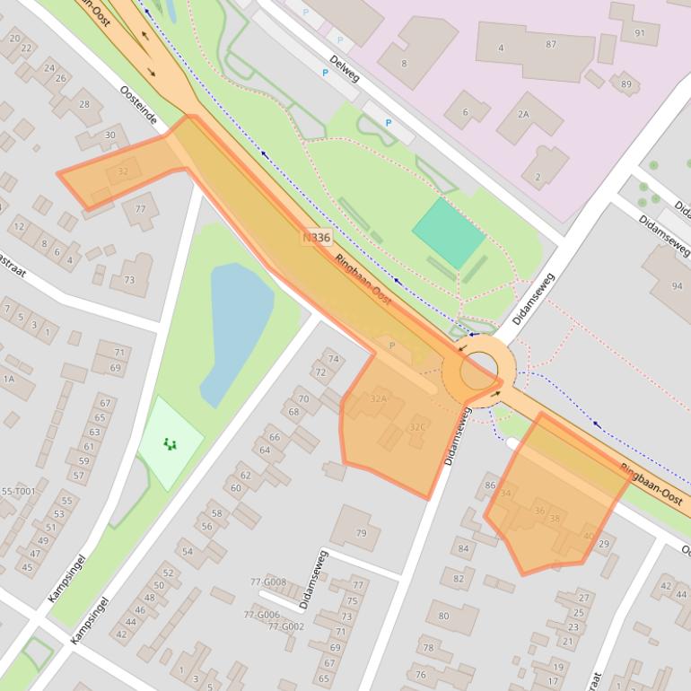 Kaart van postcodegebied 6901KB.