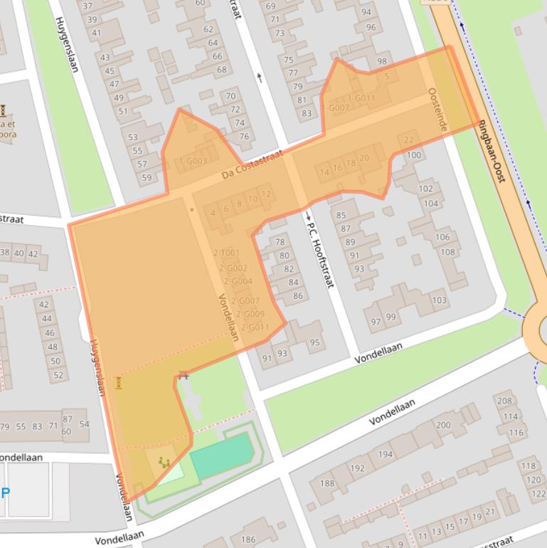 Kaart van postcodegebied 6901KK.