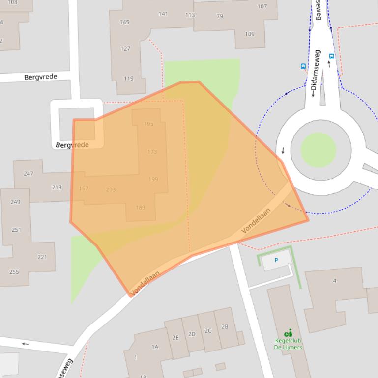 Kaart van postcodegebied 6901NE.