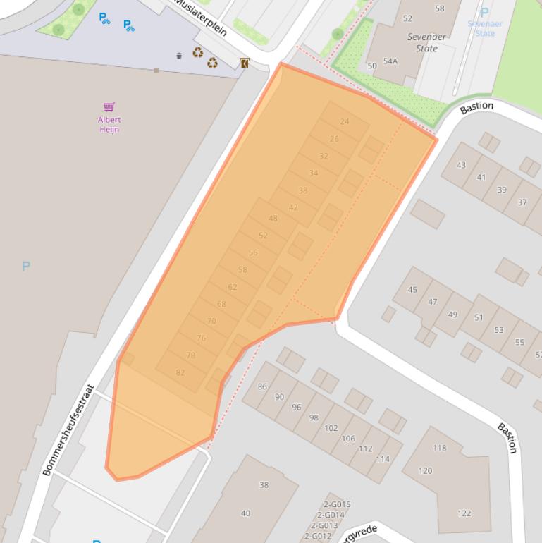 Kaart van postcodegebied 6901NW.