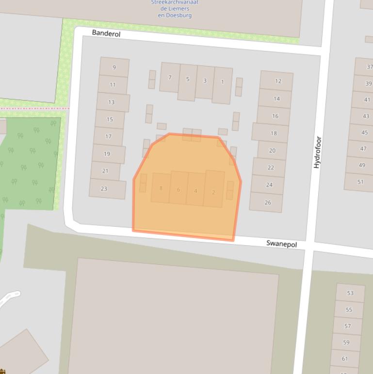 Kaart van postcodegebied 6901RD.