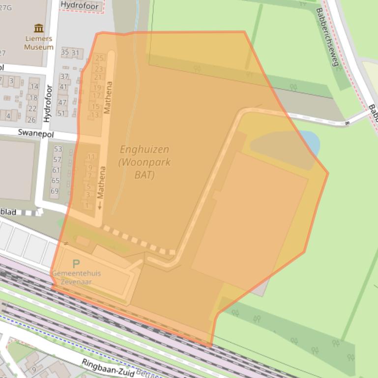 Kaart van postcodegebied 6901RJ.