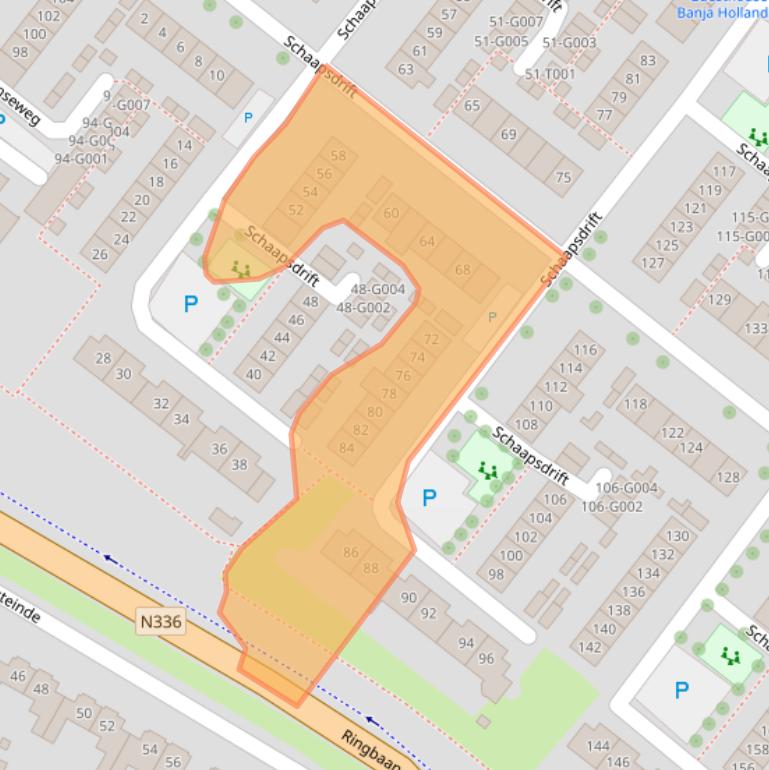 Kaart van postcodegebied 6902AK.