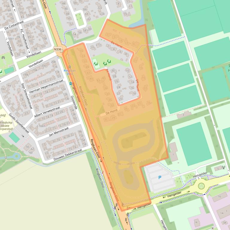 Kaart van postcodegebied 6902BC.