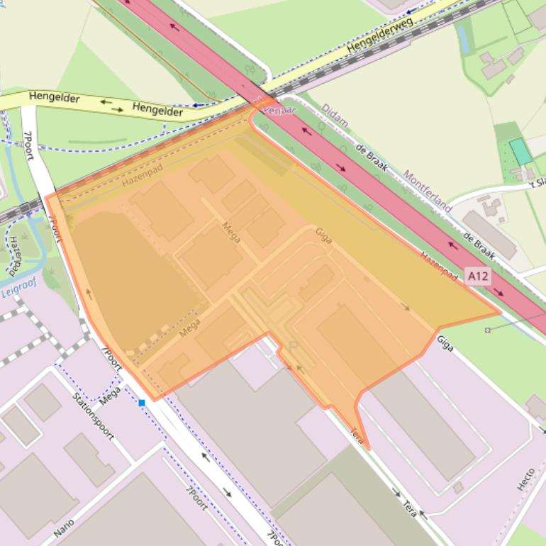 Kaart van postcodegebied 6902KL.