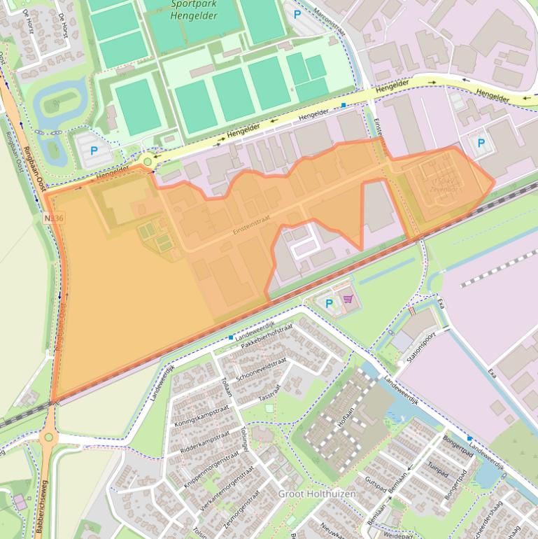 Kaart van postcodegebied 6902PB.