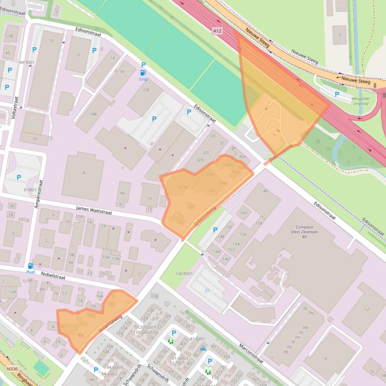 Kaart van postcodegebied 6902PD.