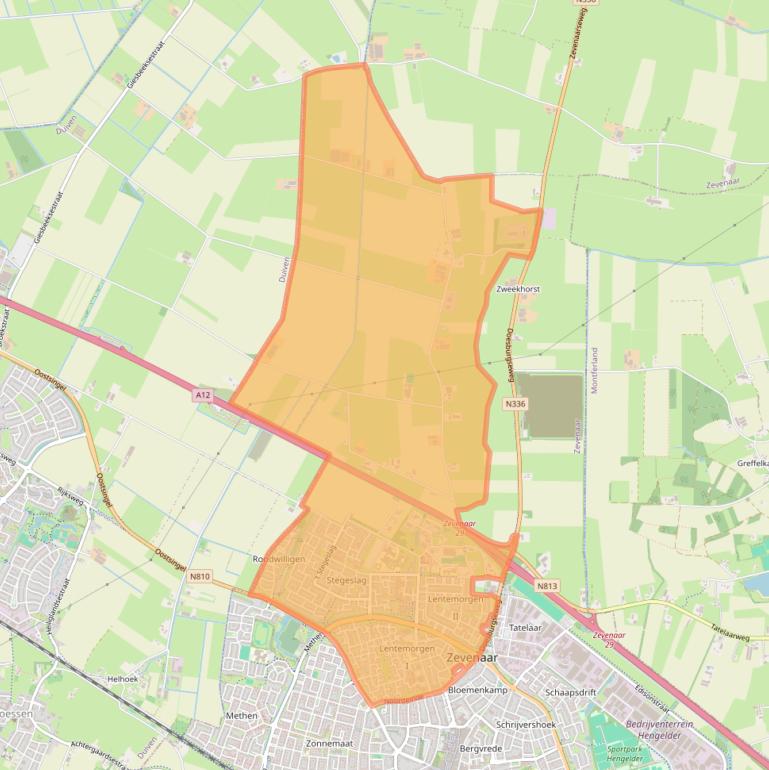 Kaartafbeelding, ingezoomd op postcodegebied 6903.