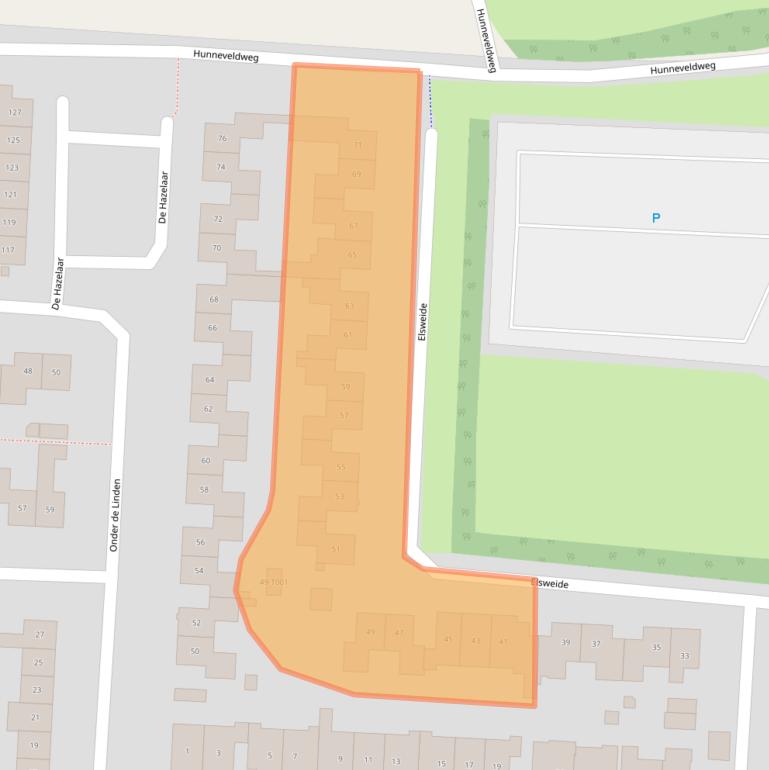 Kaart van postcodegebied 6903AB.