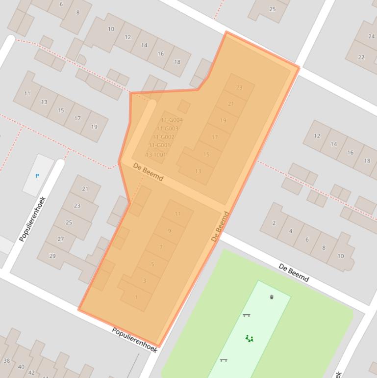 Kaart van postcodegebied 6903AC.