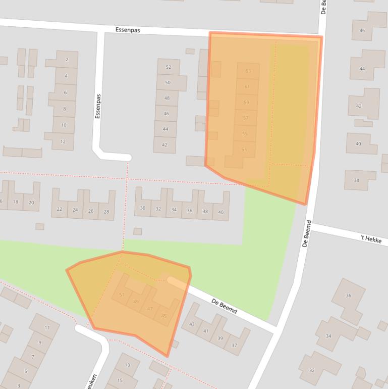 Kaart van postcodegebied 6903AE.