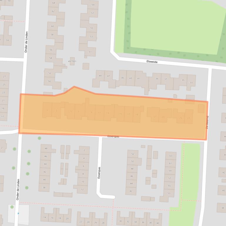 Kaart van postcodegebied 6903AM.