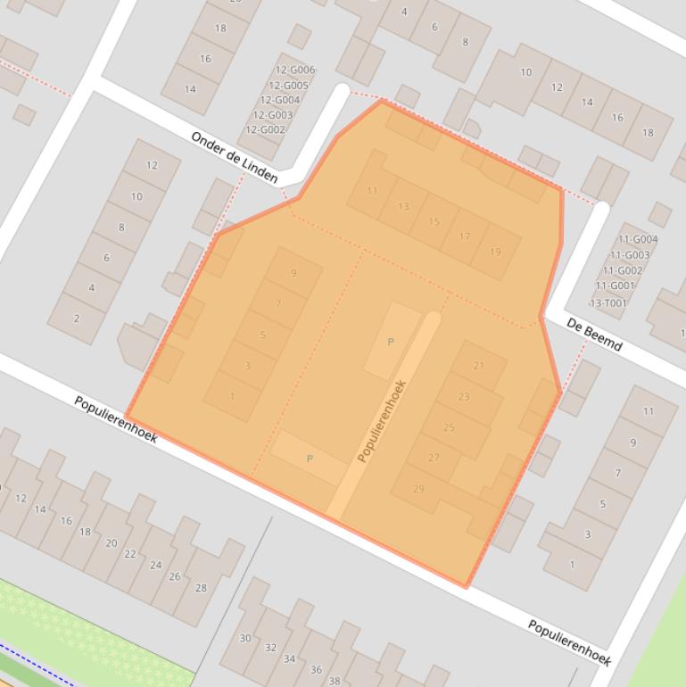 Kaart van postcodegebied 6903AW.