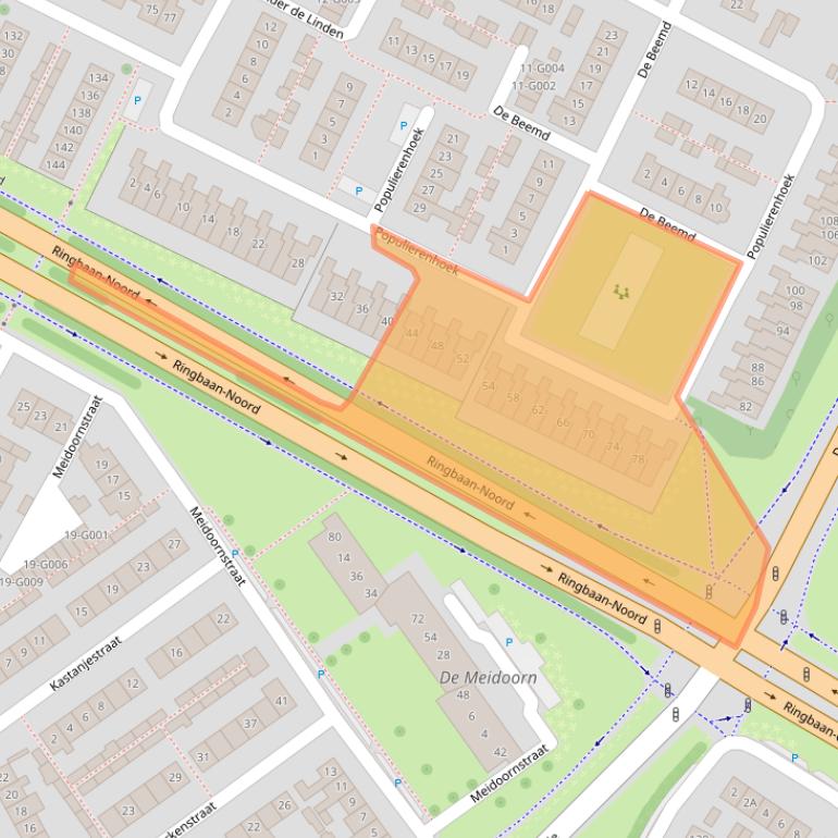 Kaart van postcodegebied 6903AZ.