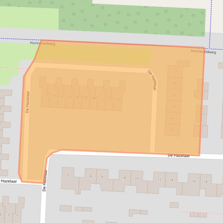 Kaart van postcodegebied 6903BB.