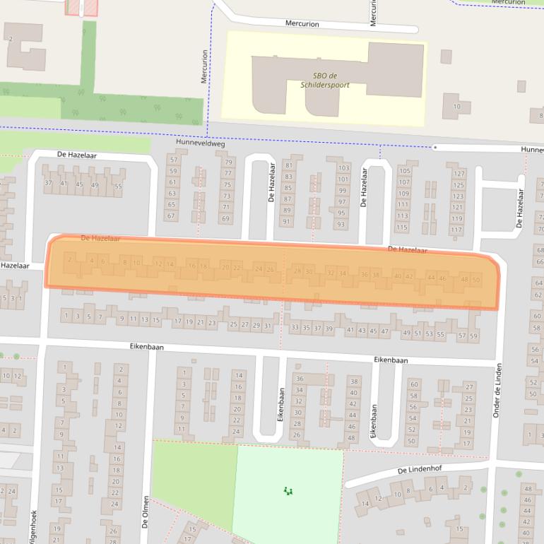 Kaart van postcodegebied 6903BE.