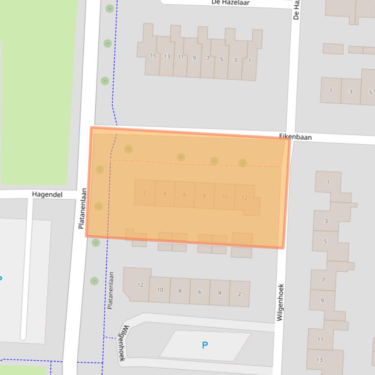 Kaart van postcodegebied 6903BJ.