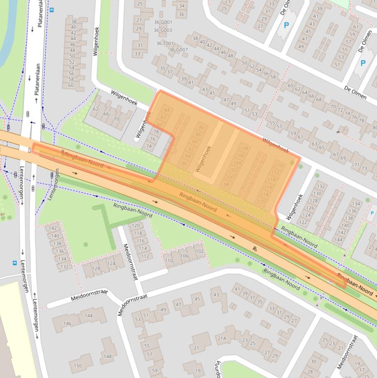 Kaart van postcodegebied 6903BW.