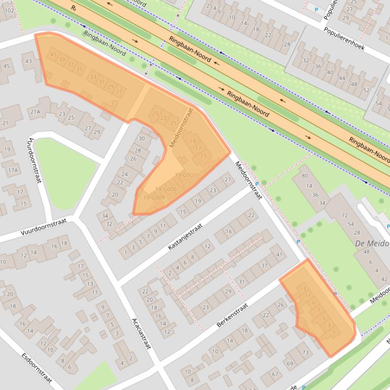 Kaart van postcodegebied 6903CA.