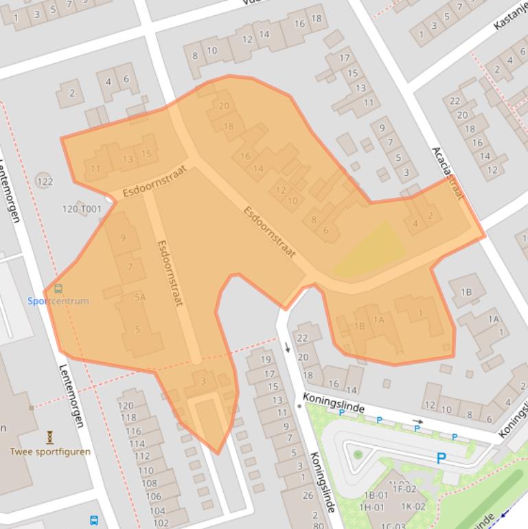 Kaart van postcodegebied 6903CL.