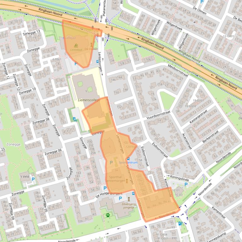 Kaart van postcodegebied 6903CT.
