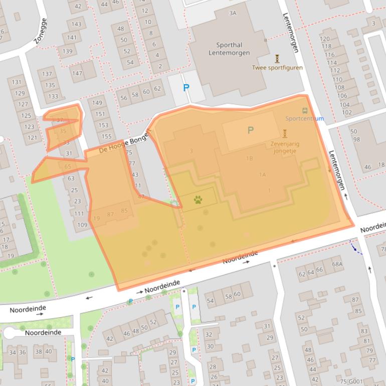 Kaart van postcodegebied 6903DA.