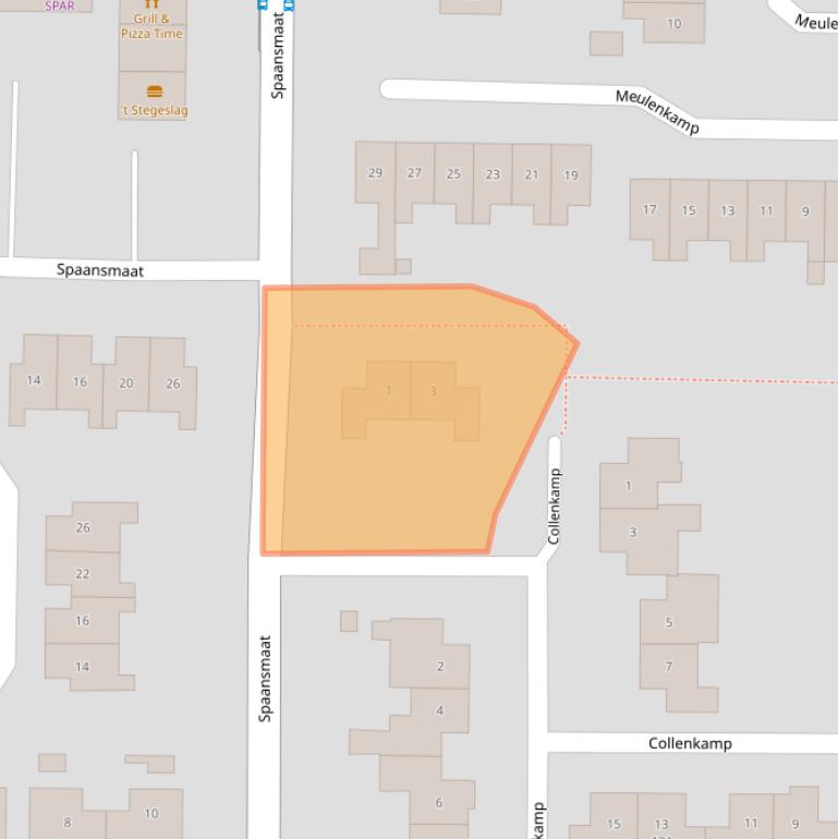 Kaart van postcodegebied 6903DL.