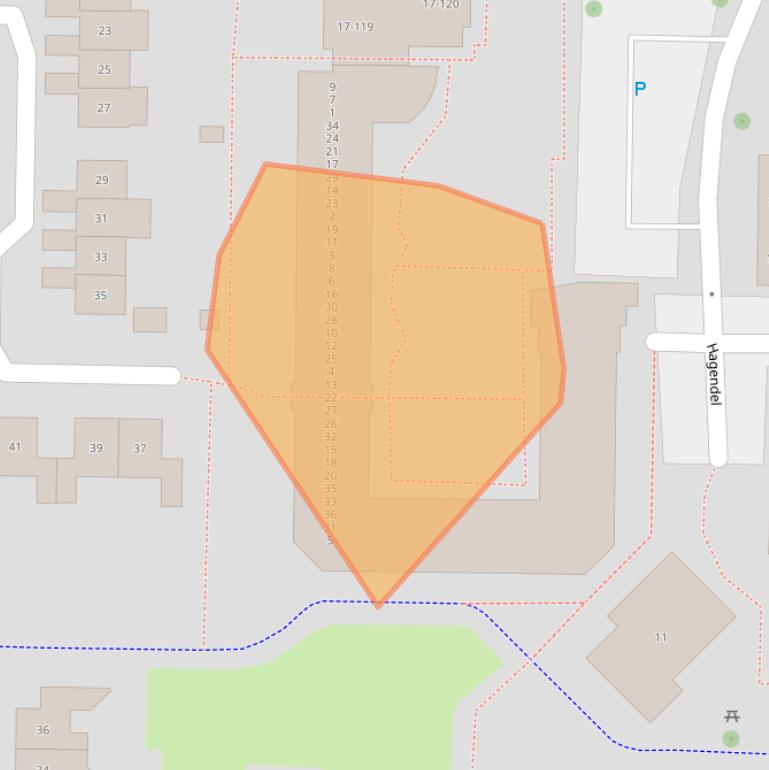 Kaart van postcodegebied 6903DM.