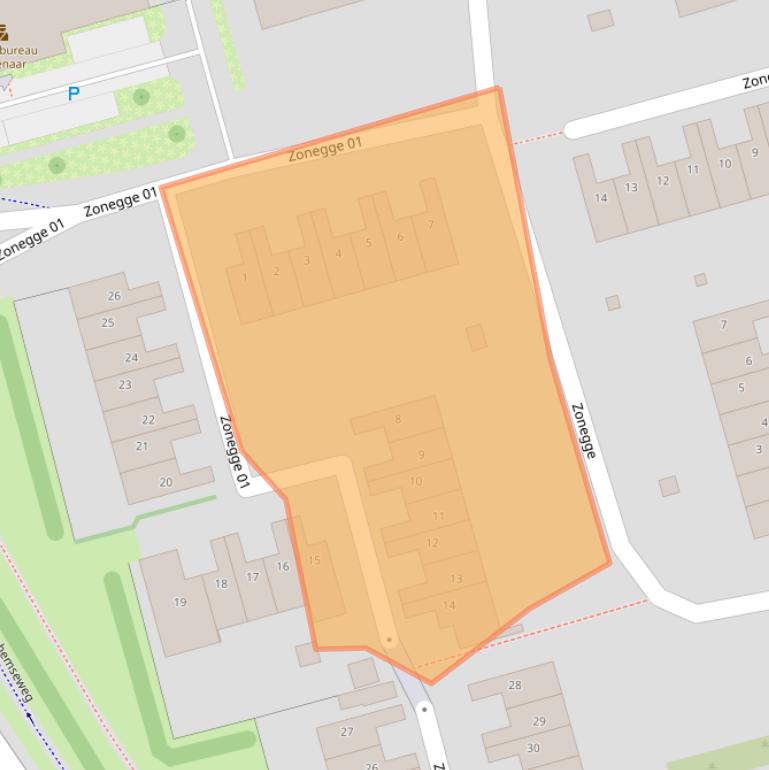 Kaart van postcodegebied 6903EA.