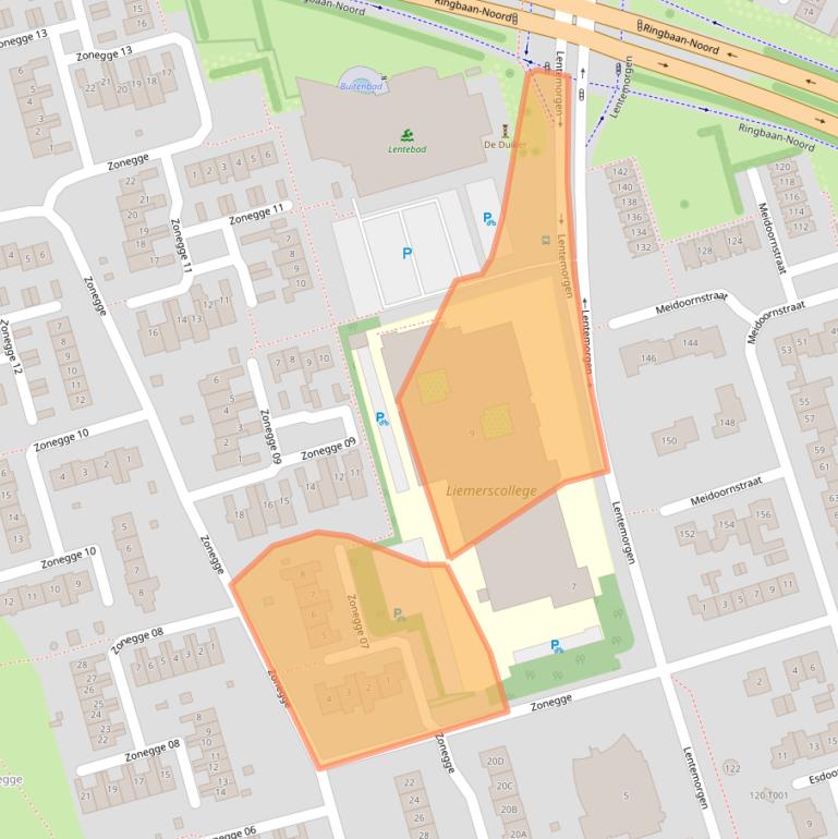 Kaart van postcodegebied 6903EP.