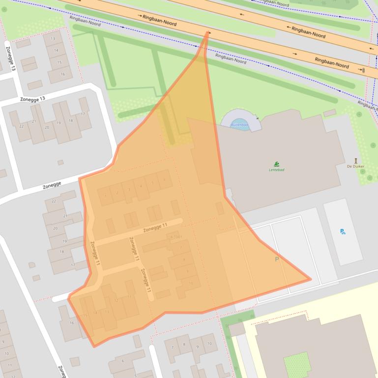 Kaart van postcodegebied 6903GA.