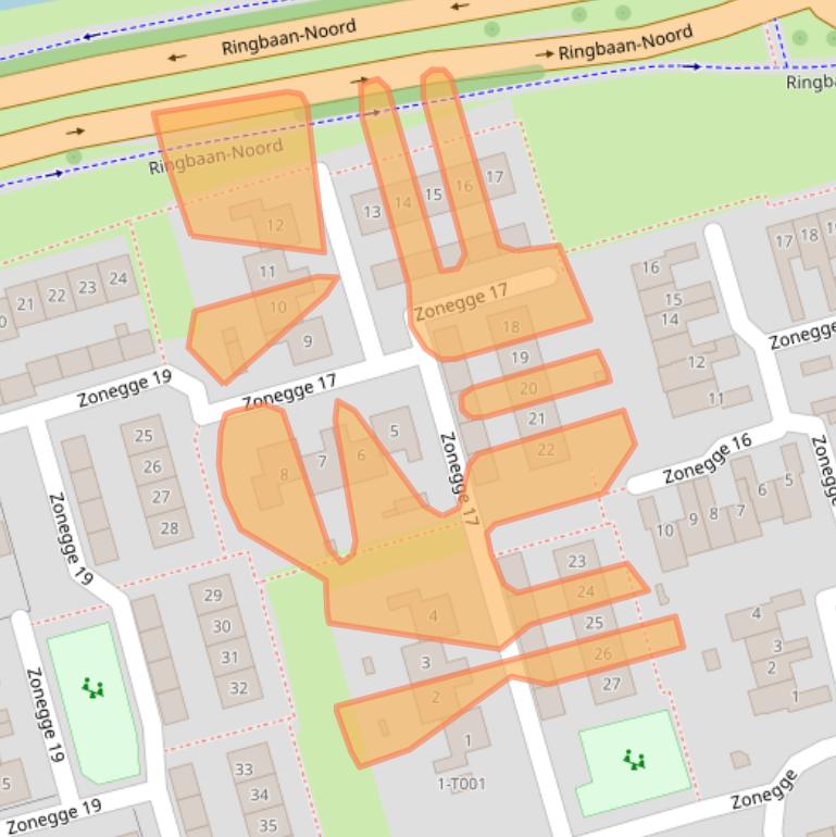 Kaart van postcodegebied 6903GR.